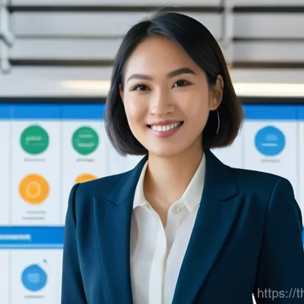 모니터링 프로그램의 효과 평가 방법 - **Prompt:** A confident and determined Thai businesswoman, in her early 30s, with a stylish bob hair...